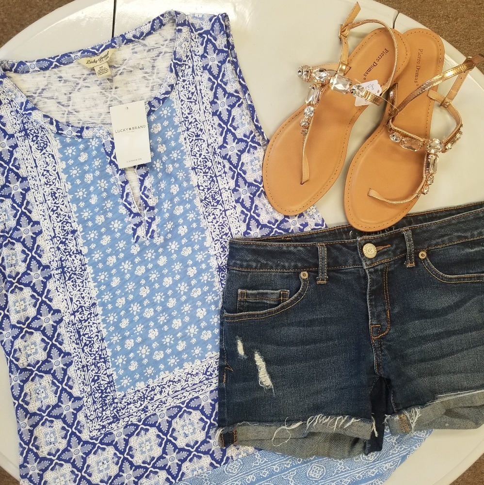 Lucky Brand Moroccan tank